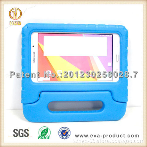 Handle stand safe kids eva foam tablet case for samsung sm-t230nu